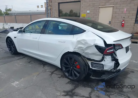 2020 Tesla Model 3 Performance Dual Motor All-Wheel Drive from USA, damaged, VIN 5YJ3E1EC9LF641242
